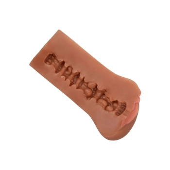 Masturbator Boundless Vulva TPE karmelowy 14 cm wodoodporny
