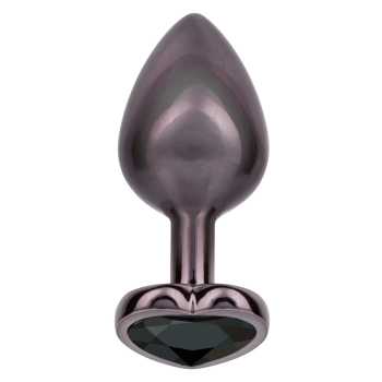 Korek analny Diamond Heart Large Calexotics srebrny 7 cm