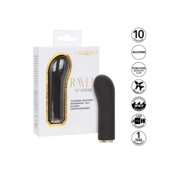 Wibrator mini Raven G Lover Calexotics czarny 10 funkcji