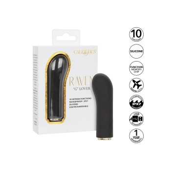 Wibrator mini Raven G Lover Calexotics czarny 10 funkcji