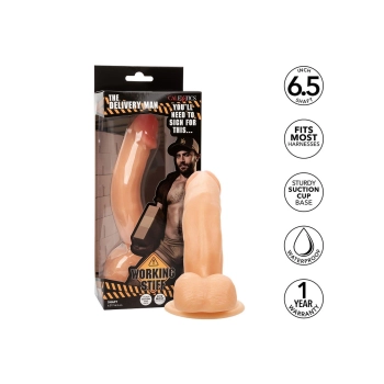 Dildo realistyczne Working Stiff The Delivery Man jasny odcień skóry