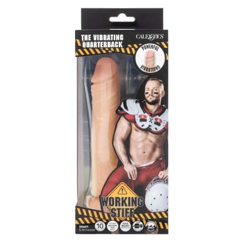 Wibrator realistyczny Quarterback wibrujący z przyssawką 19,75 cm