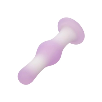 Silikonowy wibrujący korek analny Calexotics Lavender Haze fioletowy