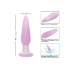 Plug analny wibrujący Calexotics Lavender Haze fioletowy silikonowy