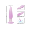 Plug analny wibrujący Calexotics Lavender Haze fioletowy silikonowy