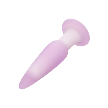 Plug analny wibrujący Calexotics Lavender Haze fioletowy silikonowy