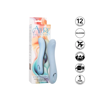Wibrator punktu G silikonowy Calexotics Azure Collection niebieski