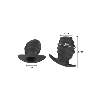 Intruder Open Plug M Black