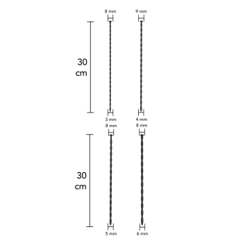Zestaw rozszerzaczy penisa Hidden Desire silikonowy 4 szt 30 cm