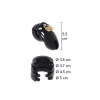 Chastity Cock Cage Silicone S Black