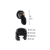Pas cnoty silikonowy Hidden Desire Large czarny 9 cm