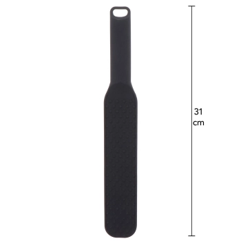 Packa BDSM silikonowa Hidden Desire z kolcami czarna 31 cm