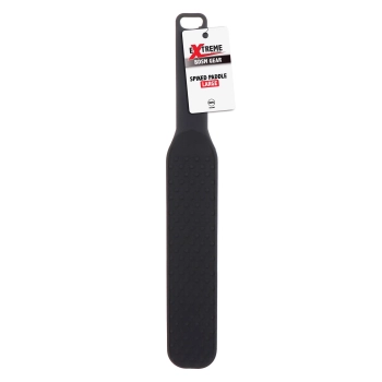 Packa BDSM silikonowa Hidden Desire z kolcami czarna 31 cm