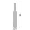 Packa silikonowa z kolcami Hidden Desire Extra Large czarna 35 cm