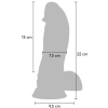 Dildo wibrujące dinozaur Hidden Desire czarny 22 cm