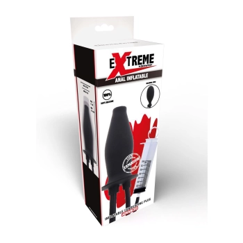 Korek analny pompowany silikonowy nawilżający Hidden Desire Extreme czarny