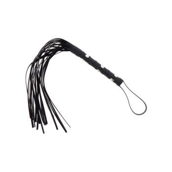 Pejcz z ćwiekami Hidden Desire czarny 56 cm
