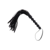 Flogger z koralikami Hidden Desire czarny 57 cm