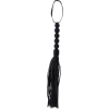 Flogger z koralikami Hidden Desire czarny 57 cm