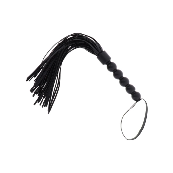 Flogger z koralikami Hidden Desire czarny 57 cm
