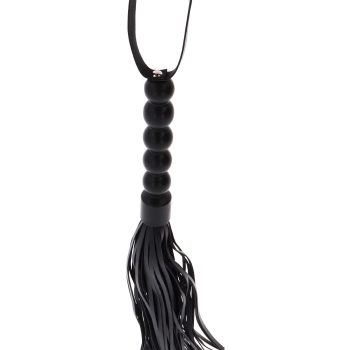Flogger z koralikami Hidden Desire czarny 57 cm