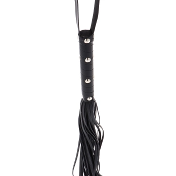 Pejcz z ćwiekami Hidden Desire czarny 75 cm