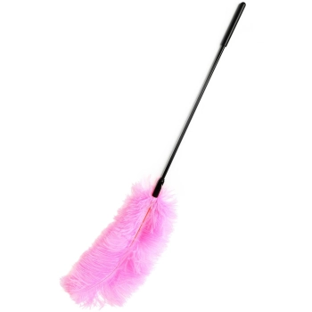 Piórko łaskoczące Double Feather Tickler różowe 68 cm