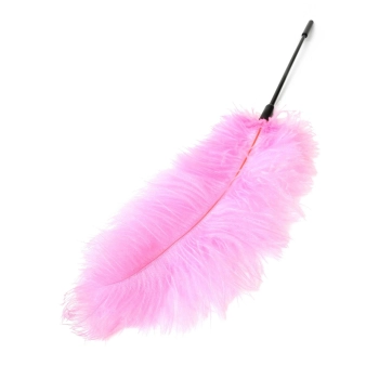 Piórko łaskoczące Double Feather Tickler różowe 68 cm