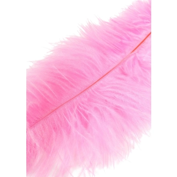 Piórko łaskoczące Double Feather Tickler różowe 68 cm