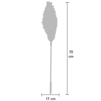 Piórko łaskoczące Double Feather Tickler różowe 68 cm