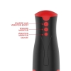 Masturbator wibrujący z ściskaniem Hidden Desire Fusion X czarny