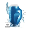 Masturbator Fusion X Aqua Bubble z wibracją niebieski