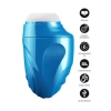 Masturbator Fusion X Aqua Bubble z wibracją niebieski
