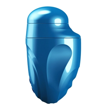 Masturbator Fusion X Aqua Bubble z wibracją niebieski