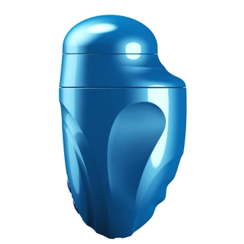 Masturbator Fusion X Aqua Bubble z wibracją niebieski