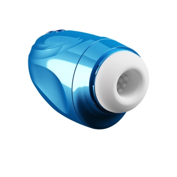 Masturbator Fusion X Aqua Bubble z wibracją niebieski