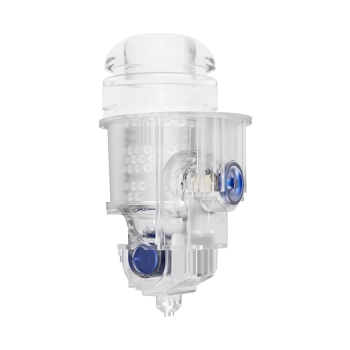 Masturbator Fusion X Aqua Bubble z wibracją niebieski