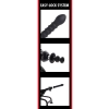 Ribbed Dong Easy-Lock 19 cm Black