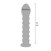 Ribbed Dong Easy-Lock 19 cm Black
