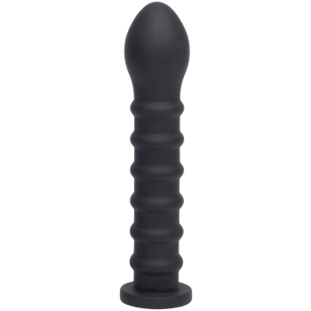 Ribbed Dong Easy-Lock 19 cm Black