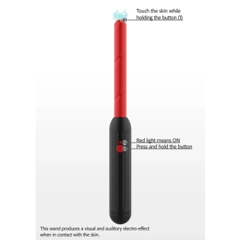 Wand do elektrostymulacji Taboom Electro Shock czarny 34 cm