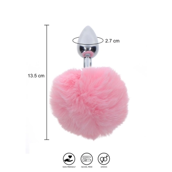 Bunnytail Buttplug Pink