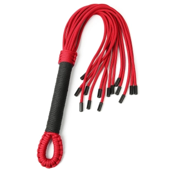 Flogger knot Taboom czerwony nylonowy