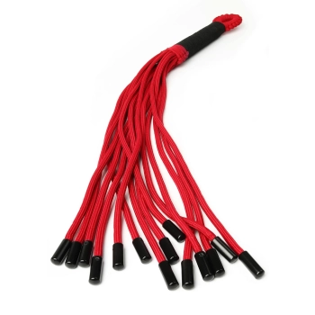 Flogger knot Taboom czerwony nylonowy
