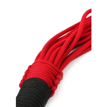 Flogger knot Taboom czerwony nylonowy