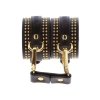 Studded Ankle Cuffs Set Black