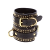 Studded Ankle Cuffs Set Black