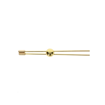 Klipsy na sutki Taboom złote 31 cm metalowe
