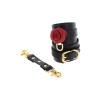 Kajdanki Taboom Wild Roses z różą czarne