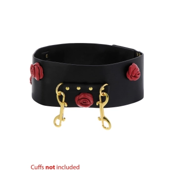Pas bondage Taboom Wild Roses czarny